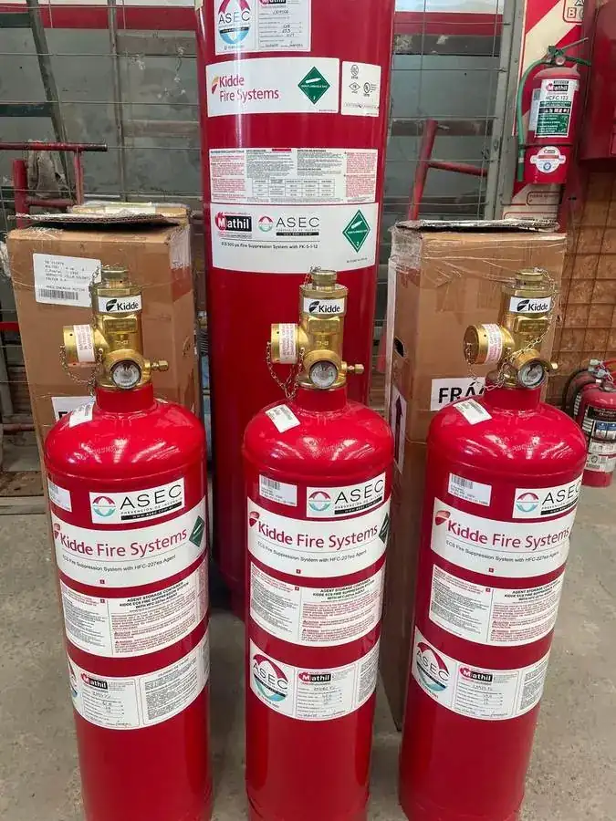 Sistemas de gases FM-200, Novec y CO₂
