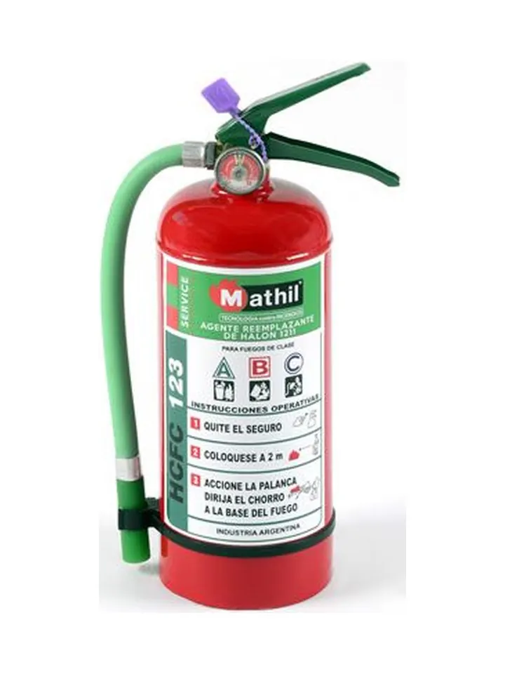 Extintores manuales HCFC 5 kg